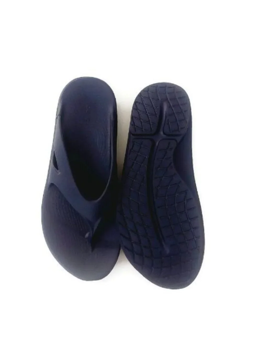OOFOS Ooriginal Navy Blue Recovery Slide Thong Sandal Mens Size 13 Womens 15 New